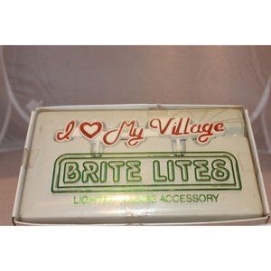 Dept 56 Snow Village - I Heart My Village Sign